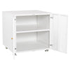 Sleek Mobile Printer Stand with Storage for Home Office