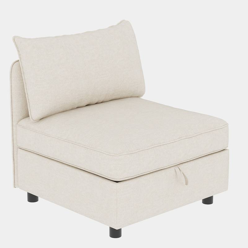 Cozy Mid-Century Loveseat with Hidden Storage
