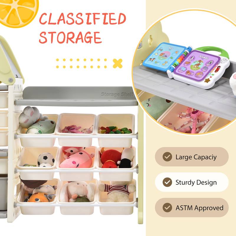 FunSpace Kids Organizer: Colorful Toy & Book Storage!
