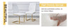 Chic Glass & White Chair Dining Set
