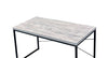 Chic Jurgen Desk in Antique White & Black