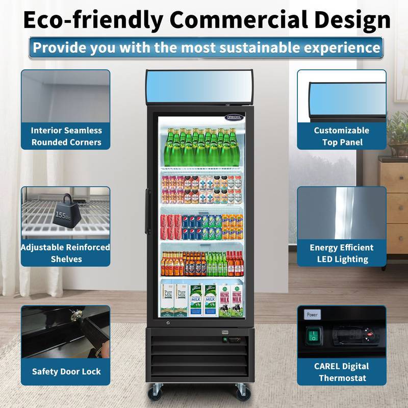 Chill & Display Glass Door Fridge