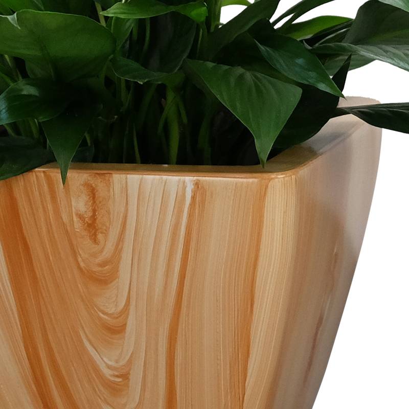 Self-Watering Wood Planter Duo