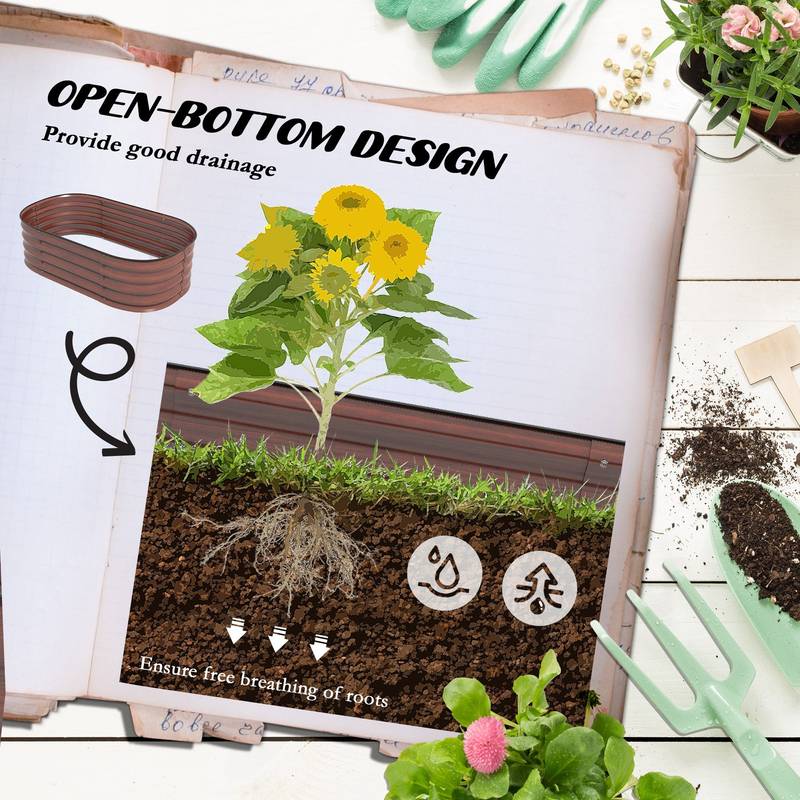 Outsunny Easy Grow Raised Garden Bed