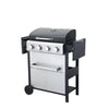 Ultimate Outdoor BBQ Grill with Foldable Side Table and Accessories