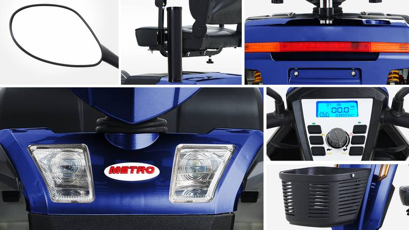 Blue Power Mobility Scooter