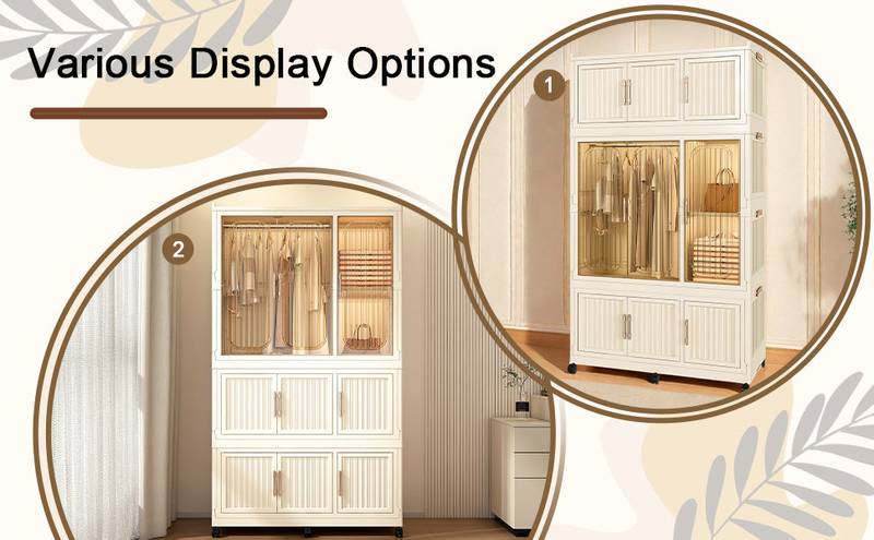 Chic Storage Closet - Portable Wardrobe Organizer