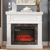 Cozy White Electric Fireplace with Remote Control