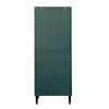Stylish Green Glass Door Bookcase - Versatile Storage for Any Room