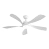 Sleek White LED Ceiling Fan with Remote Control and Reversible Blades