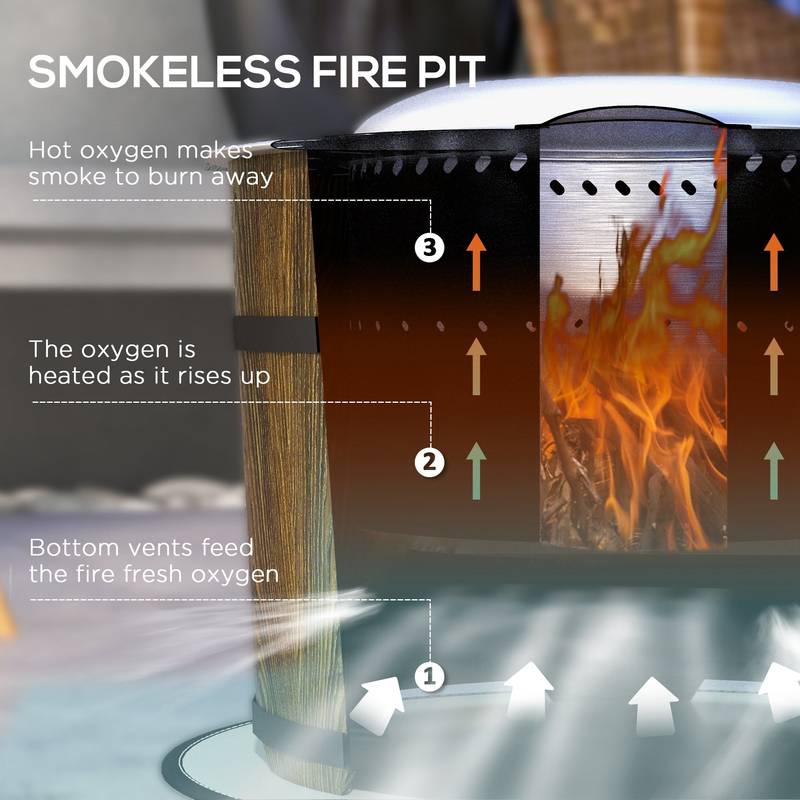 Cozy Campfire Pit - Smokeless & Portable