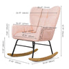 Cozy Pink Teddy Rocker