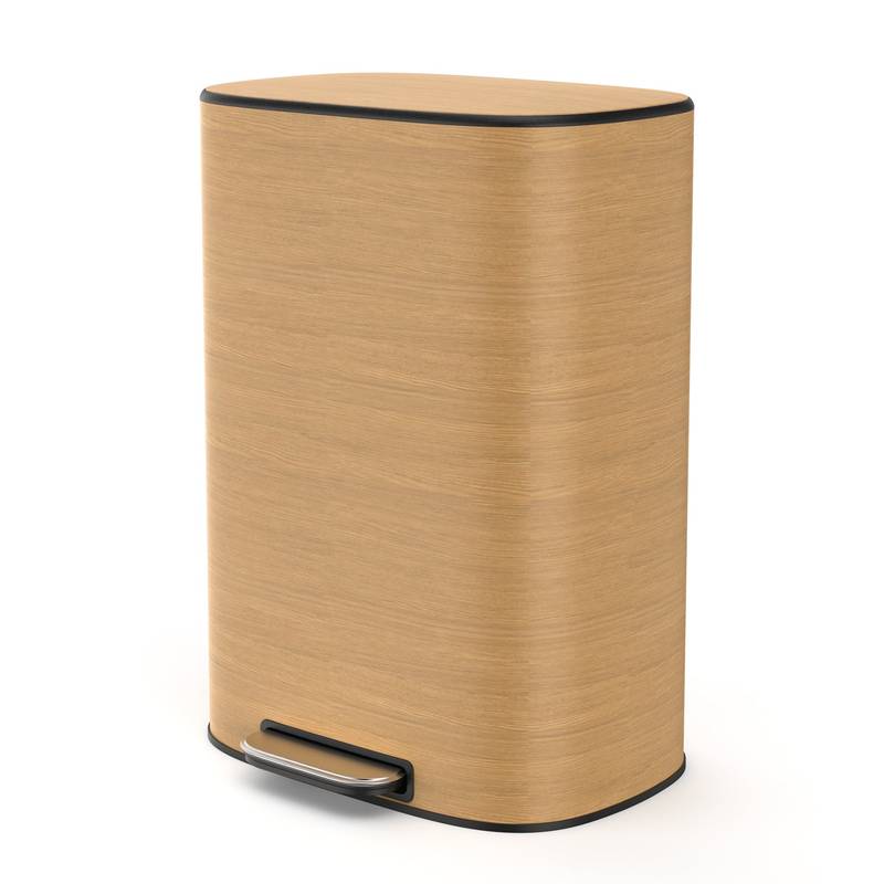 Soft Close Step Trash Can - Stainless Steel Elegance
