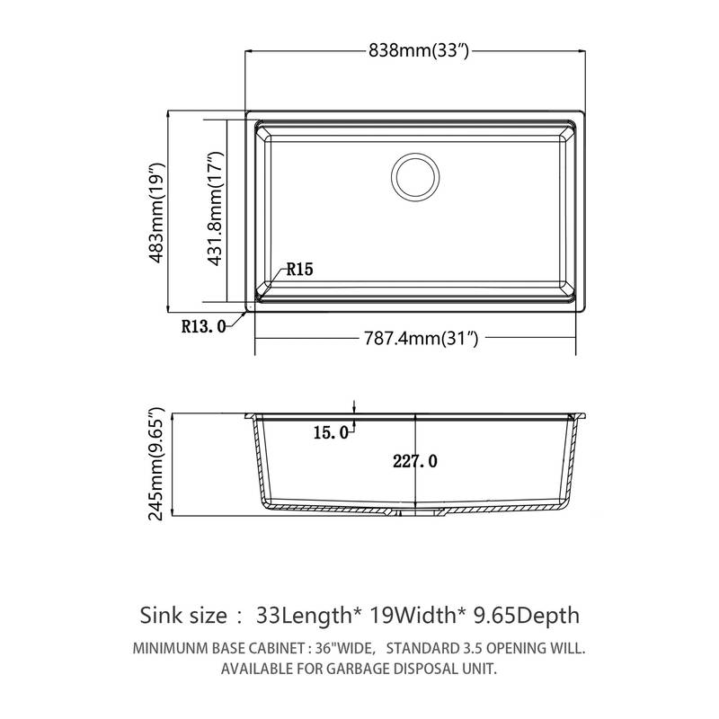 Sleek Black Quartz Workstation Sink