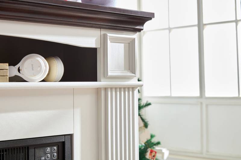 Cozy Farmhouse Fireplace TV Stand