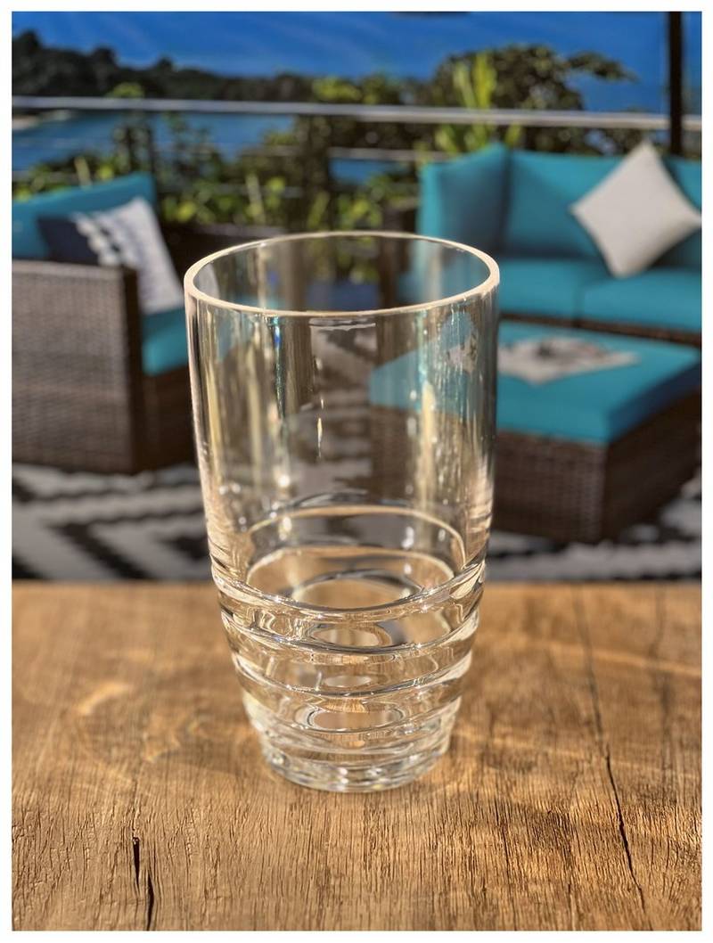 Swirl Style Acrylic Drinking Glass Set