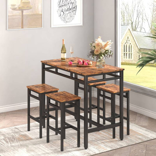 Rustic High Table & Stool Set
