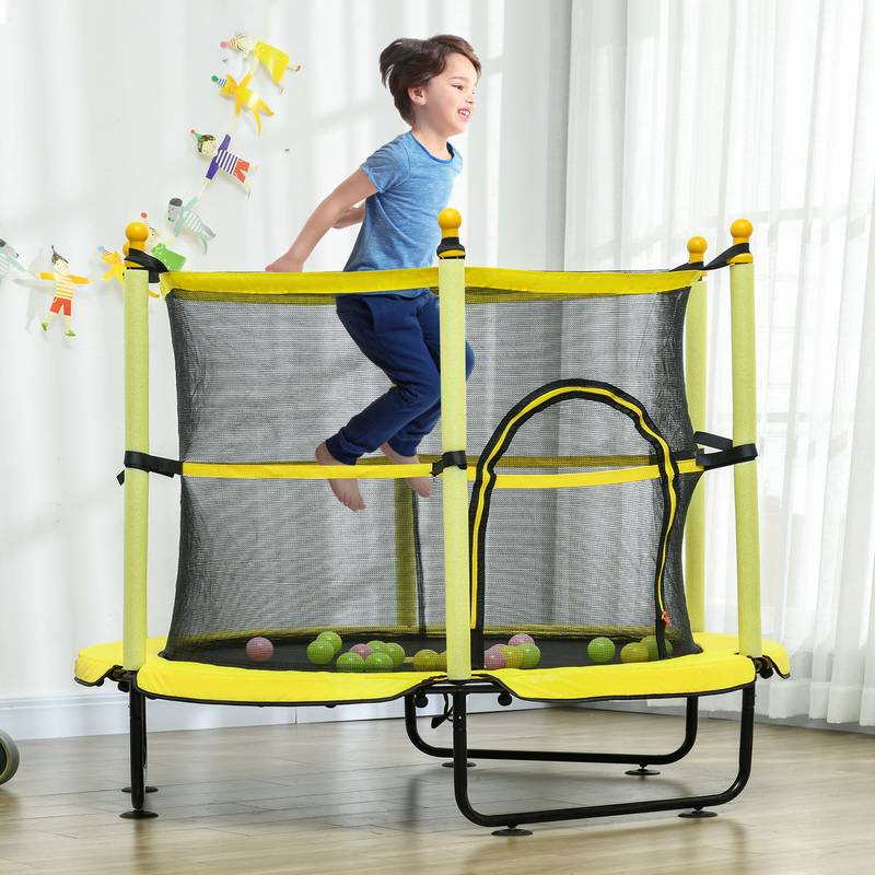 Qaba FunZone Trampoline: Safe Play Adventure for Kids!