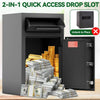 Secure Drop Safe Box with Silent Deposit and Digital Lock
