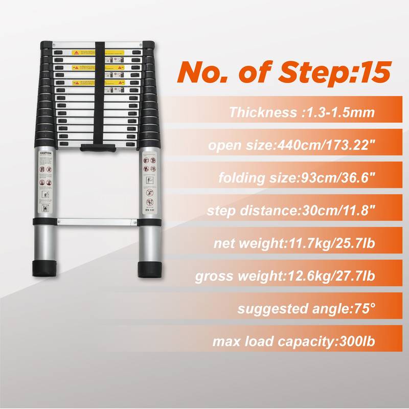 Ultimate Reach Ladder - Foldable & Portable for Any Job!