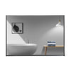 Chic Black Wall-Mount Bathroom Mirror