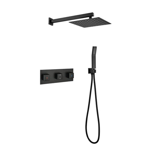 Luxurious Black Rain Shower Set