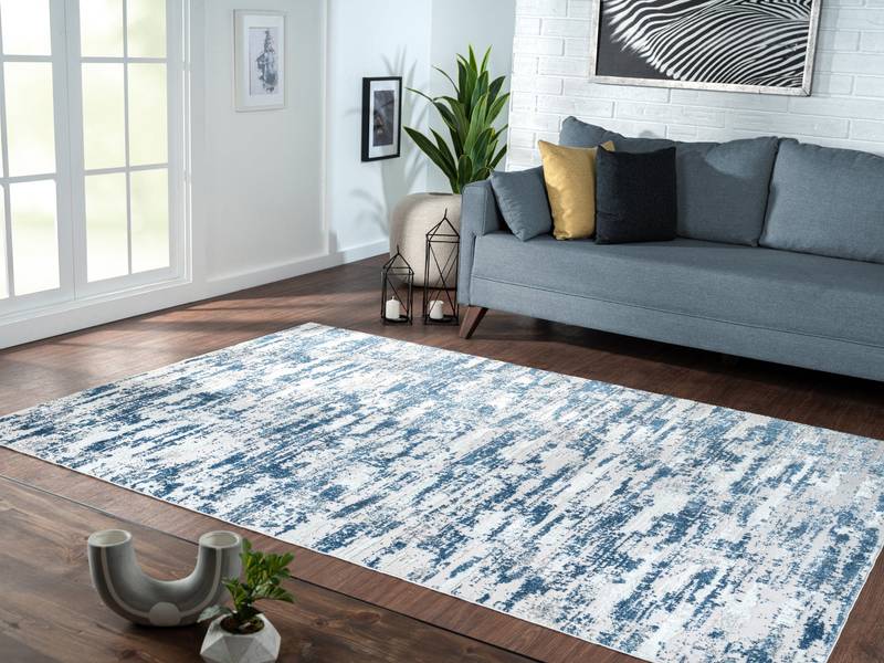Nautical Navy Woven Rug