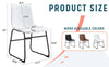 Chic White PU Leather Chair - Perfect for Modern Spaces!
