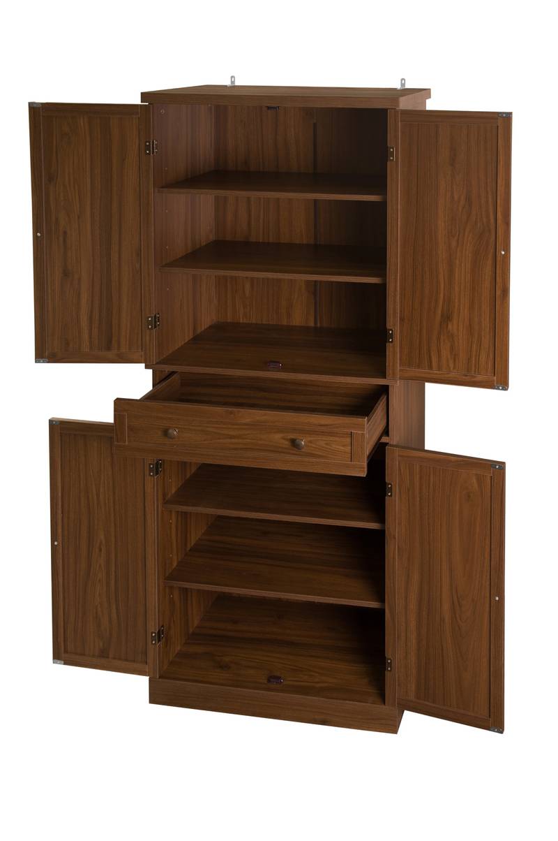 Versatile Storage Cabinet with Adjustable Shelves and Drawer