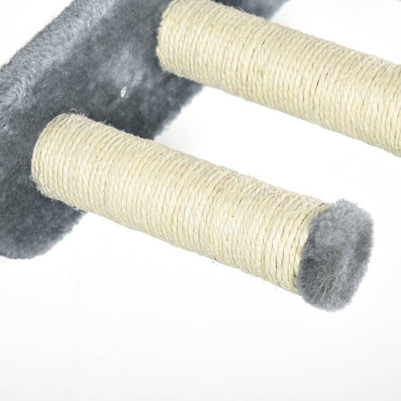 PawHut Cozy Cat Climb & Rest Wall Set