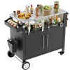Grill Master’s Rolling Cart - Outdoor BBQ Station with Storage & Spice Rack