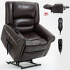 ComfortLift Massage Recliner - Genuine Leather with USB Ports