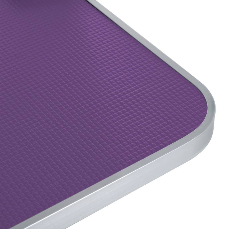 Purple Pet Grooming Table - Adjustable Arm & Non-Slip Mat