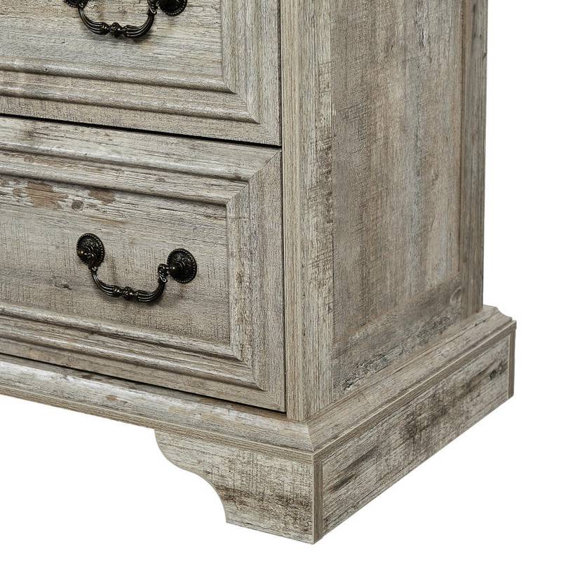 Rustic Charm 7-Drawer Dresser