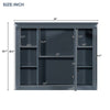 Sleek Wall-Mount Bathroom Cabinet with Mirror & Shelves
