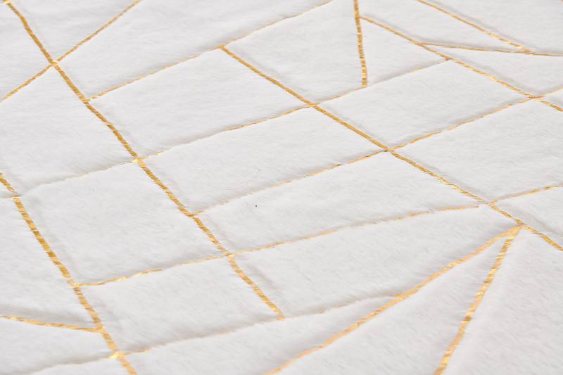 Gilded Chic Faux Fur Rug