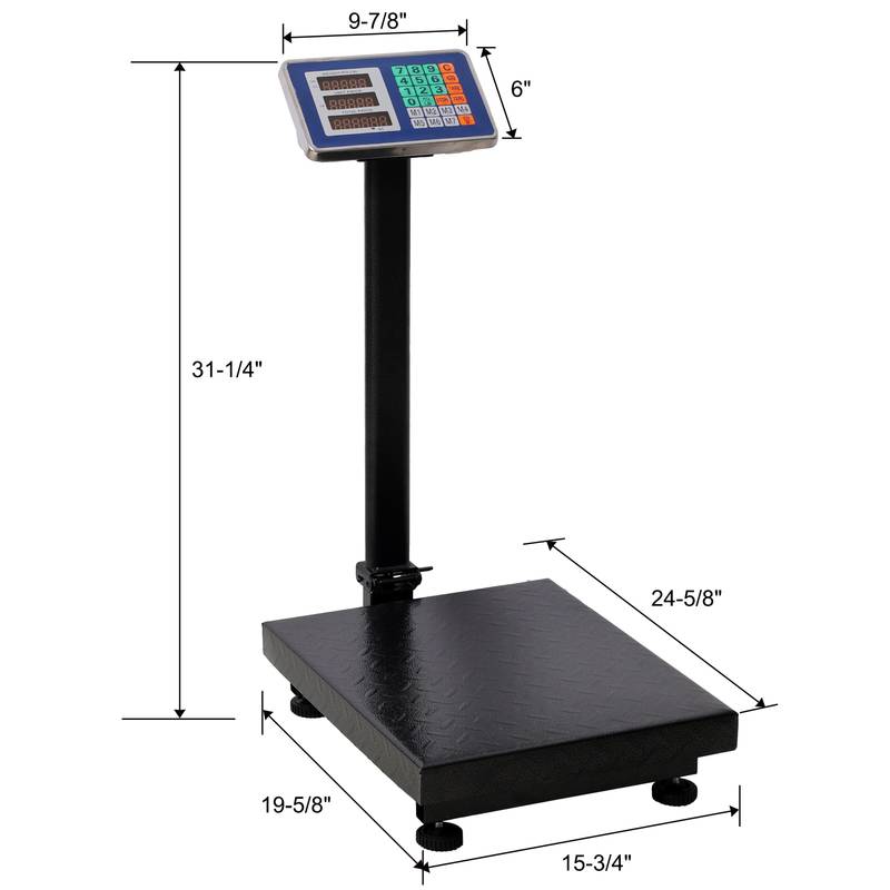 Smart Weight Scale: Accurate Floor Platform with Price Calculator