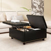 Chic Storage Ottoman with Stylish Footrest