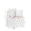 Cozy Velvet Swivel Chair with Tufted Design and Plush Pillows