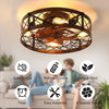 Chic Caged Ceiling Fan & Light Combo