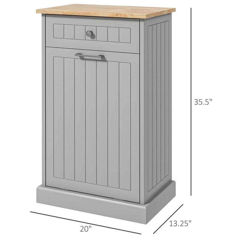 Stylish Tilt-Out Trash & Recycling Cabinet