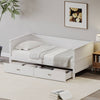 Cozy White Twin Daybed with Storage Drawers