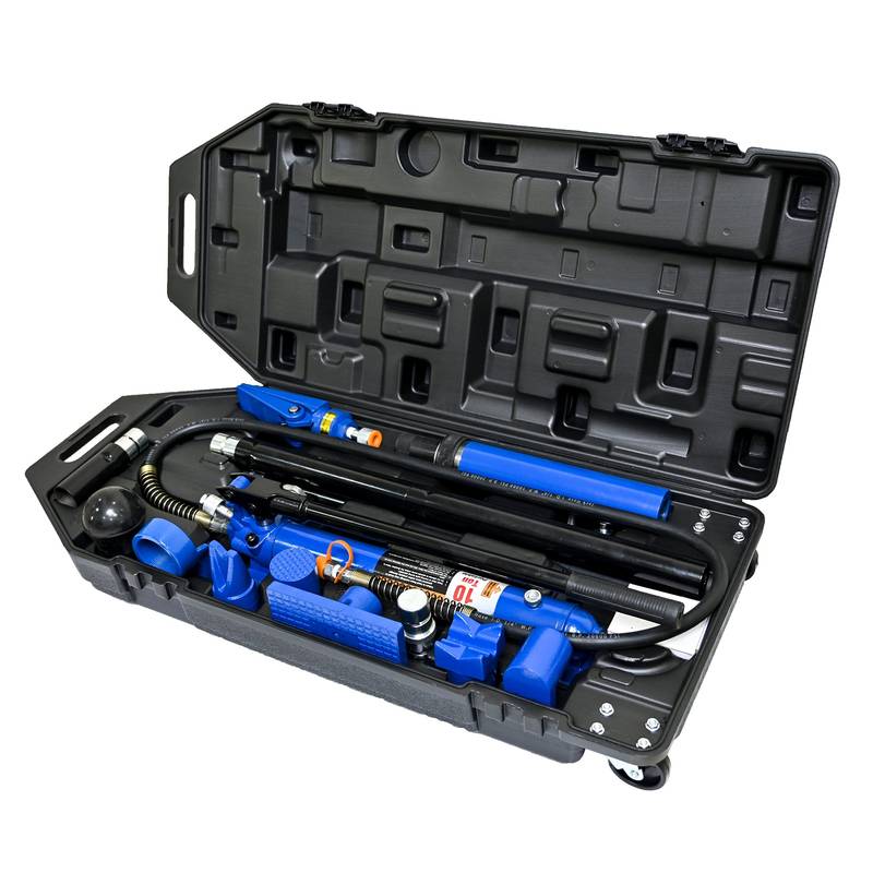 Portable Power: Hydraulic Gear in Bold Black & Blue