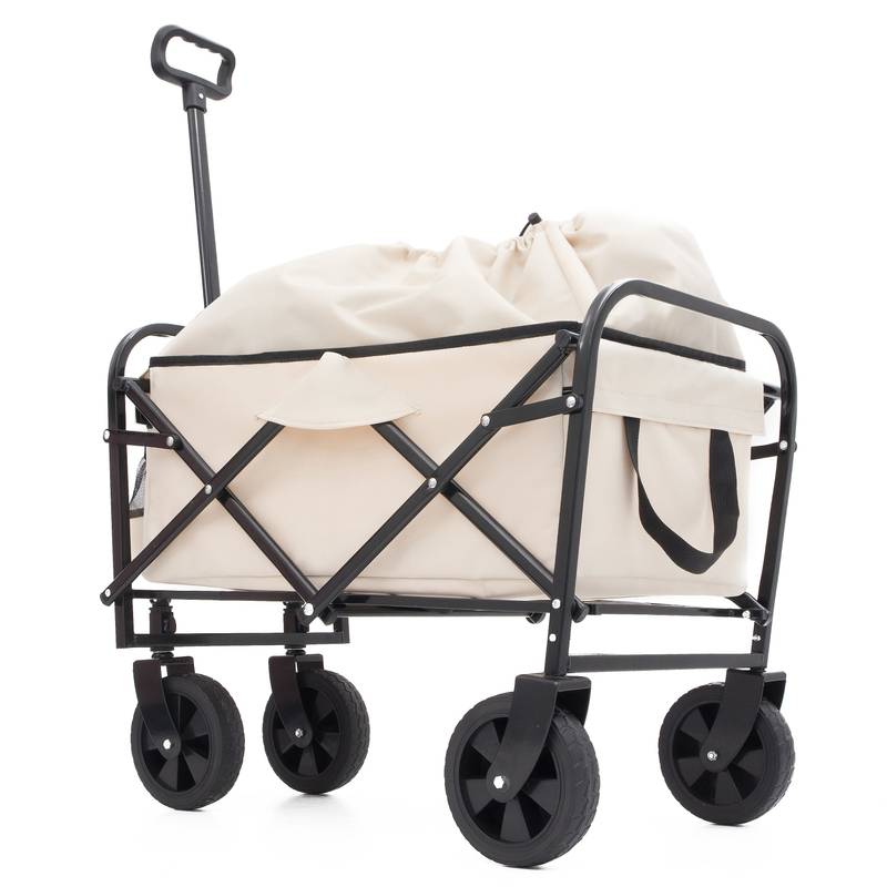 Versatile Collapsible Beach Wagon with Liner Bags
