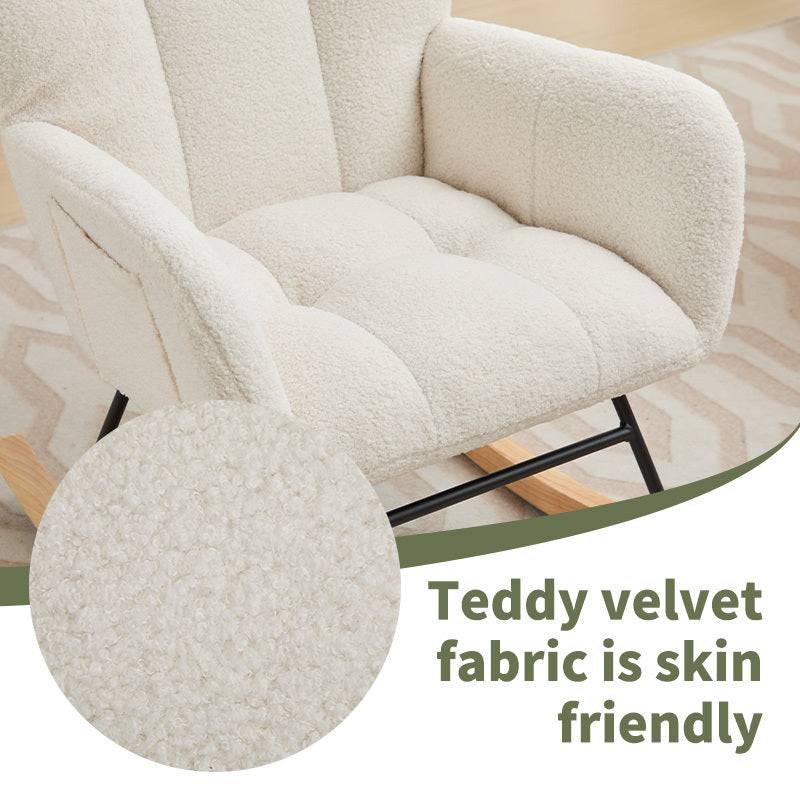 Cozy Glide Rocking Chair for Nurseries and Homes