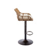 Chic Adjustable Bar Stools - Set of Two in Beige