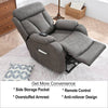 CozyLift Recliner Sofa - Comfort for Seniors in Dark Gray