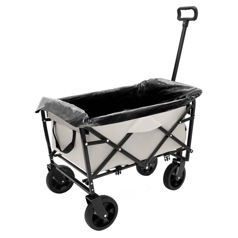 Versatile Collapsible Beach Wagon with Liner Bags