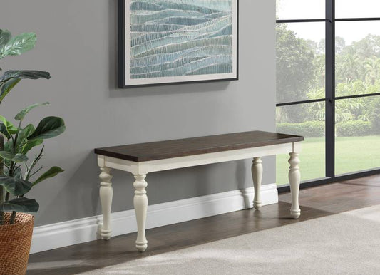 Joanna's Chic Two-Tone Bench