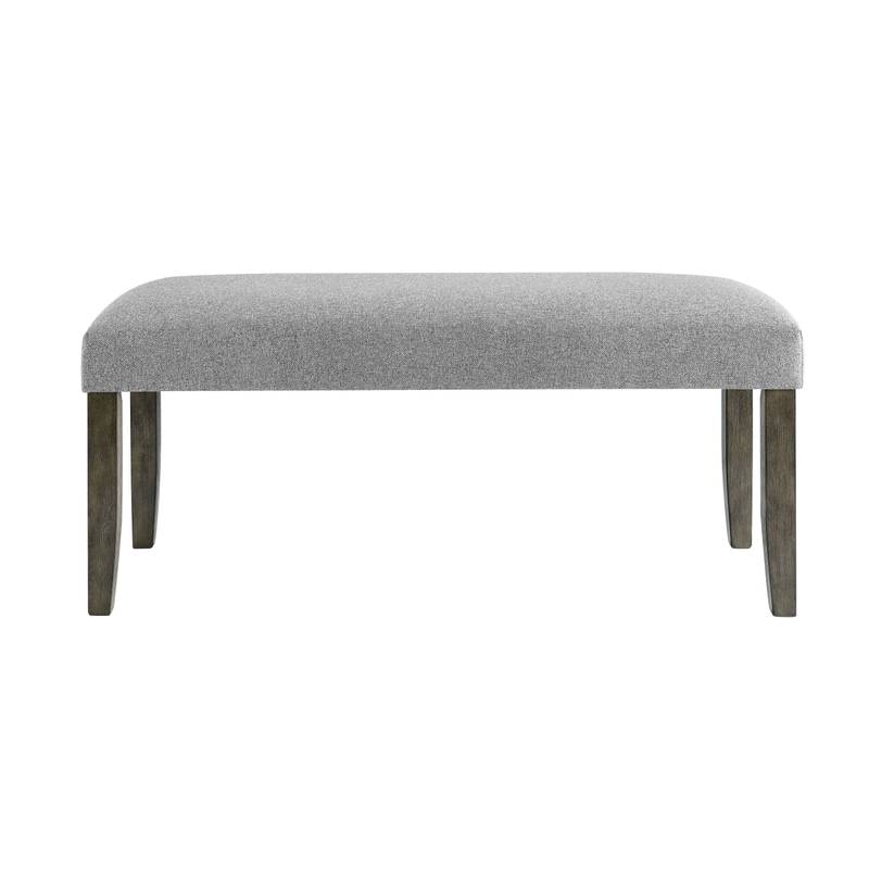 Emily's Stylish Gray Backless Bench
